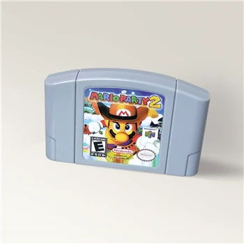 

Super Marioed Party 2 Game Cartridge For 64 Bit Video Game Console USA Version NTSC Card