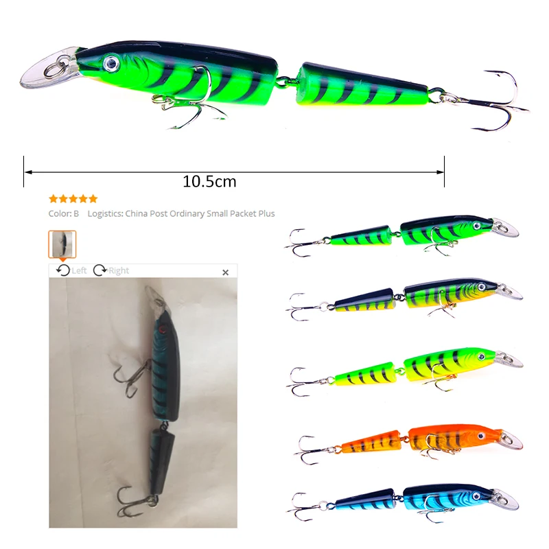 SEAPESCA الصيد السحر Wobblers 10.5 سنتيمتر 9g الاصطناعي متعددة صوتها أقسام الطعم Crankbait وهمية الأسماك معدات الصيد أسماك SEAPESCA الصيد السحر Wobblers 10.5 سنتيمتر 9g الاصطناعي متعددة صوتها أقسام الطعم Crankbait وهمية الأسماك معدات الصيد أسماك