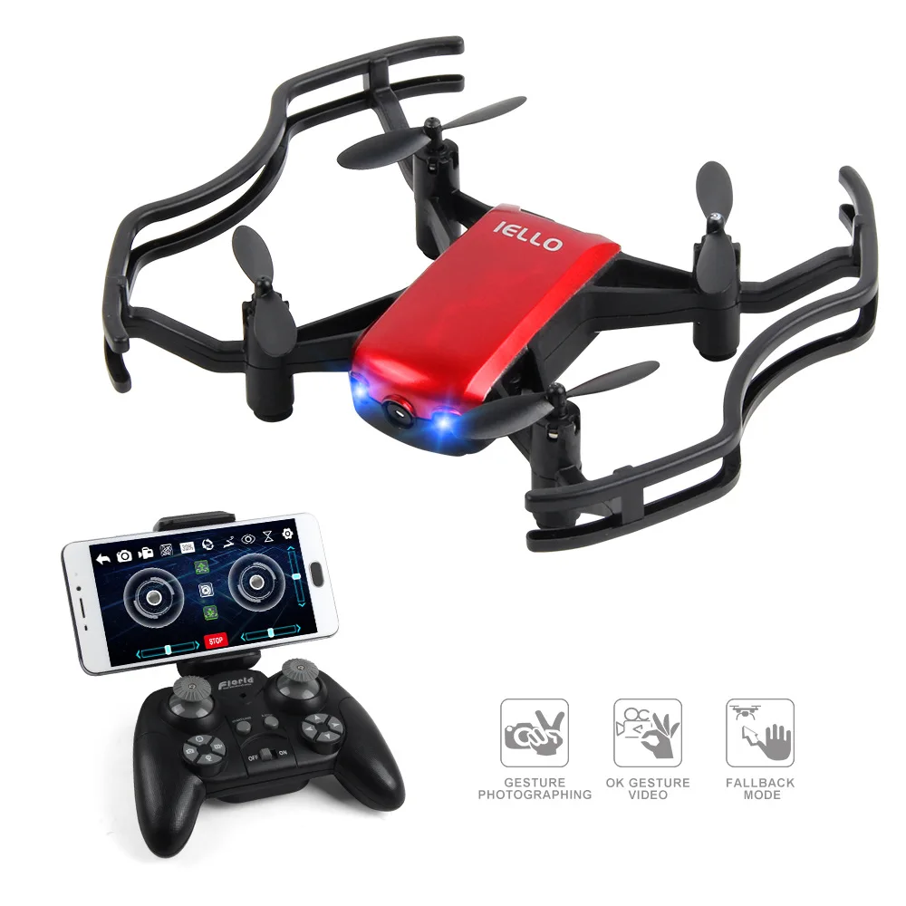 EBOYU F21W F21G Florld IELLO 720P Мини WiFi FPV Радиоуправляемый Дрон, удерживающий высоту, селфи-Дрон с управлением с приложением, Радиоуправляемый квадрокоптер, Дрон RTF