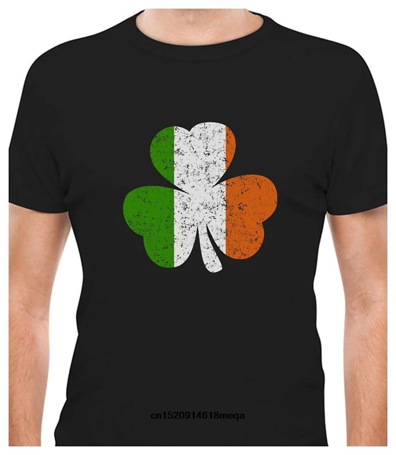 Gildan t shirt Ireland Shamrock Distressed Irish Flag Clover 's Day T