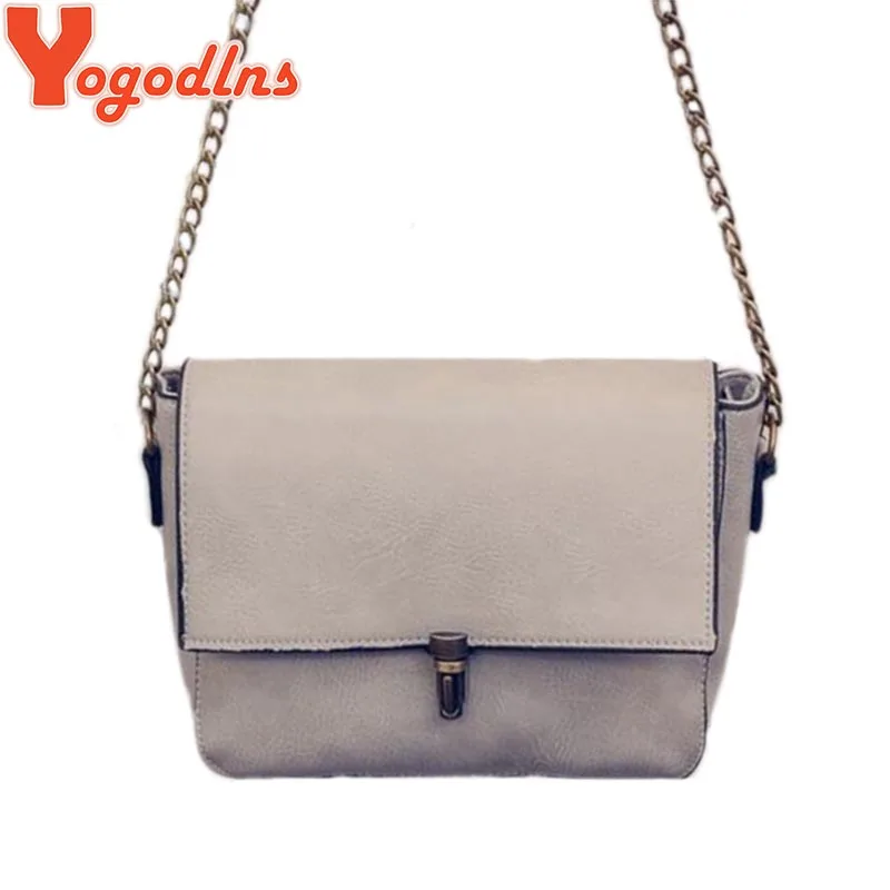 2017 new Designer chain bag Women Messenger Bags PU Leather Small Crossbody Shoulder Bags Women Black Casual Bag Dollar Price