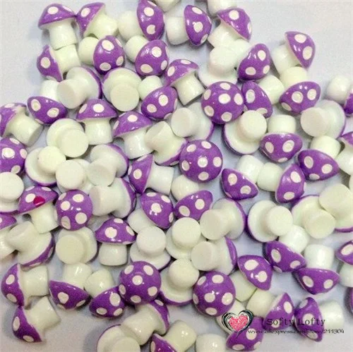 Colorful Mushrooms Pvc Mini Figures 6pcs - 2