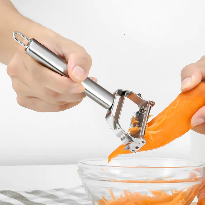 

Vegetable Peeler&Julienne Peeler Cutter Useful Sharp Stainless Steel Fruit Apple Potato Carrot Grater Planing Kitchen Tool