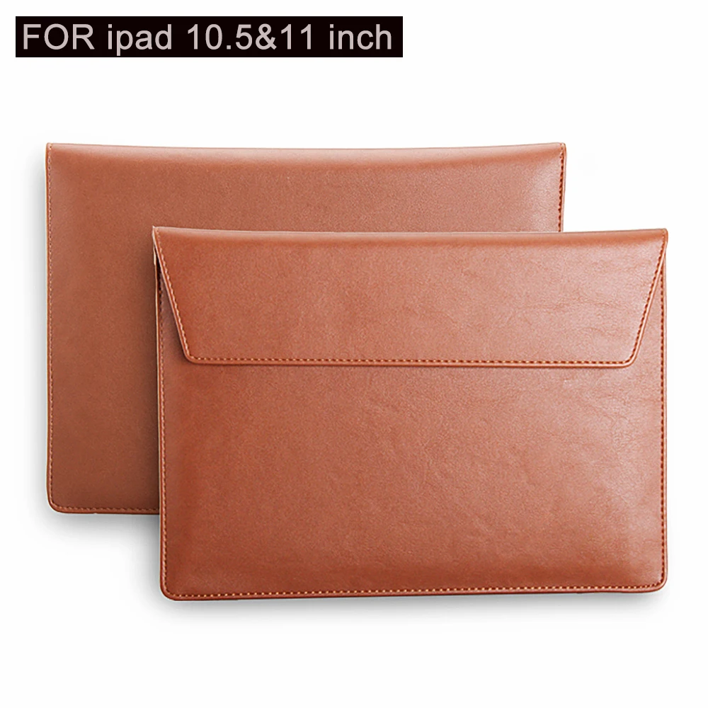 Высокое качество Искусственная кожа вкладыш противоударный сумка чехол для iPad Новинка Pro 11 дюймов A1980, 10,2 10,5 дюймов рукав - Цвет: brown