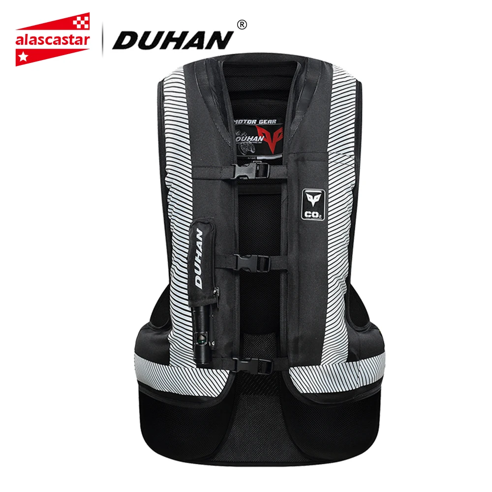 DUHAN chaqueta de la motocicleta de bolsa de aire chaleco chaqueta de la motocicleta de chaleco bolsa de aire sistema de protección reflectante motocicleta Airbag Chaleco de Moto