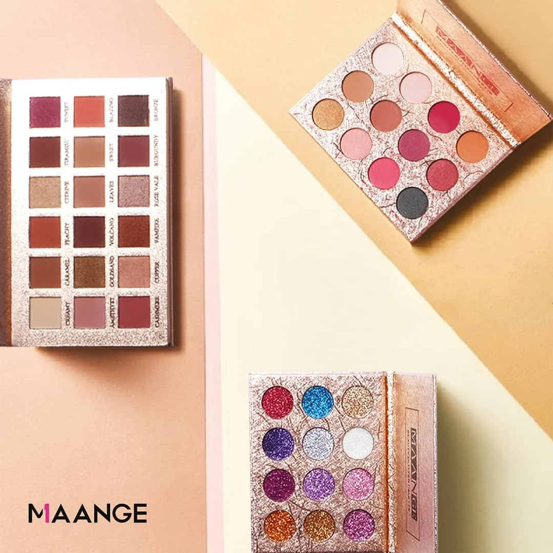 

MAANGE 12/18 Color Shimmer Glitter Eye Shadow Powder Matte Eyeshadow Cosmetic Makeup Brochas Maquillaje Pinceaux Maquillage