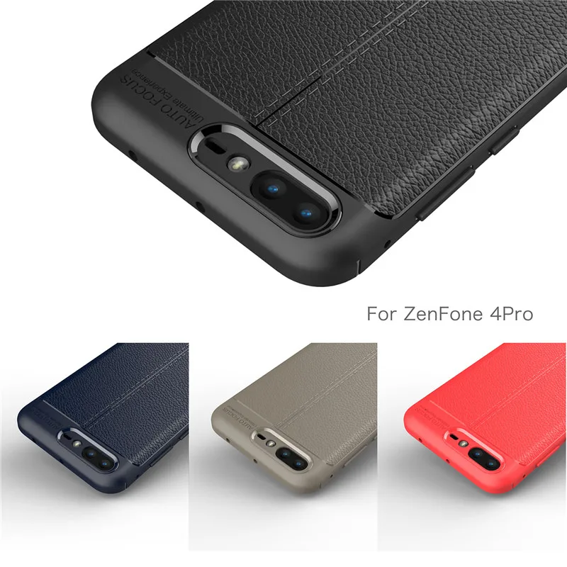 Silicone Case For ASUS ZenFone 4 Pro ZS551KL 5.5inch Case Soft TPU PU Leather Back Cover For Asus  ZenFone 4 Pro ZS551KL Case (9)