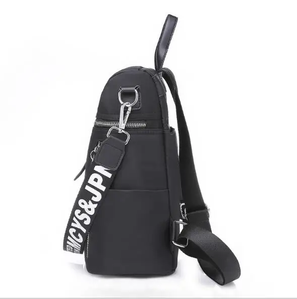 Для женщин Бизнес Повседневное USB опрятный мягкий черный нейлон женский плечо девушки рюкзак Фитнес Открытый путешествия Город Рюкзак походный