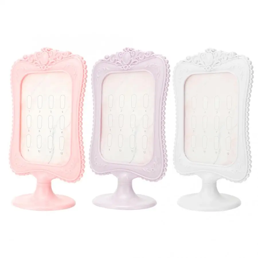 

Double-sided 24 Tips Nail Gel Polish Color Chart Display Frame Showcase Nail Display Board Salon Accessory for Nail Art