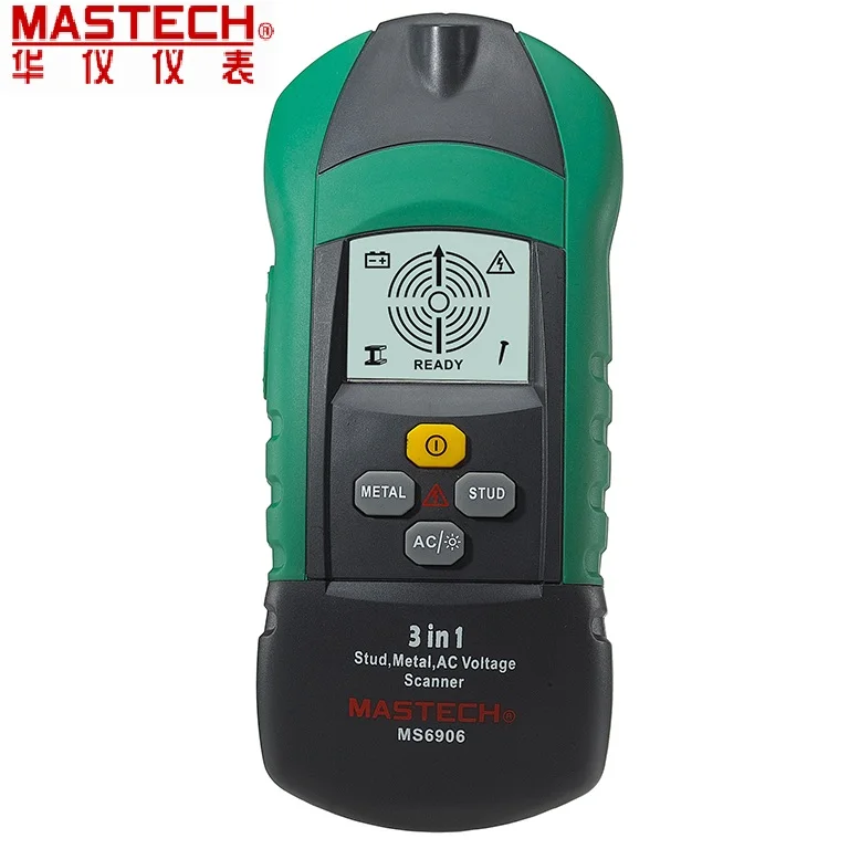 

MASTECH MS6906 3 in 1 Multi-function Stud Metal AC Voltage Scanner Detector Tester Thickness Gauge w/ NCV Tester +Wood detector