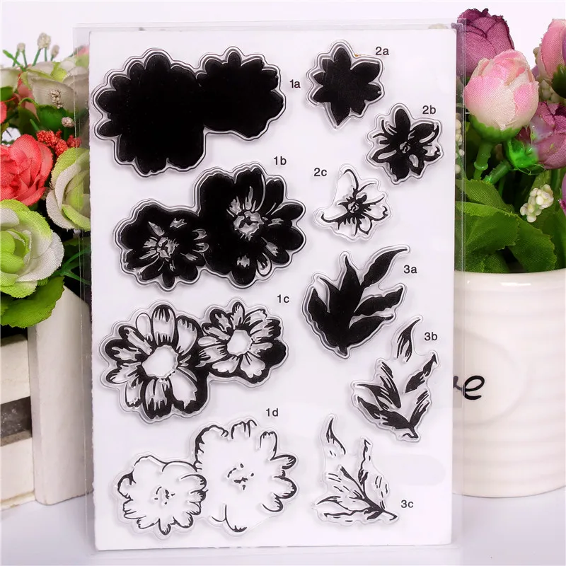 Rubber Silicone Clear Stamps for Scrapbooking Tampons Transparents Seal Background Stamp Card