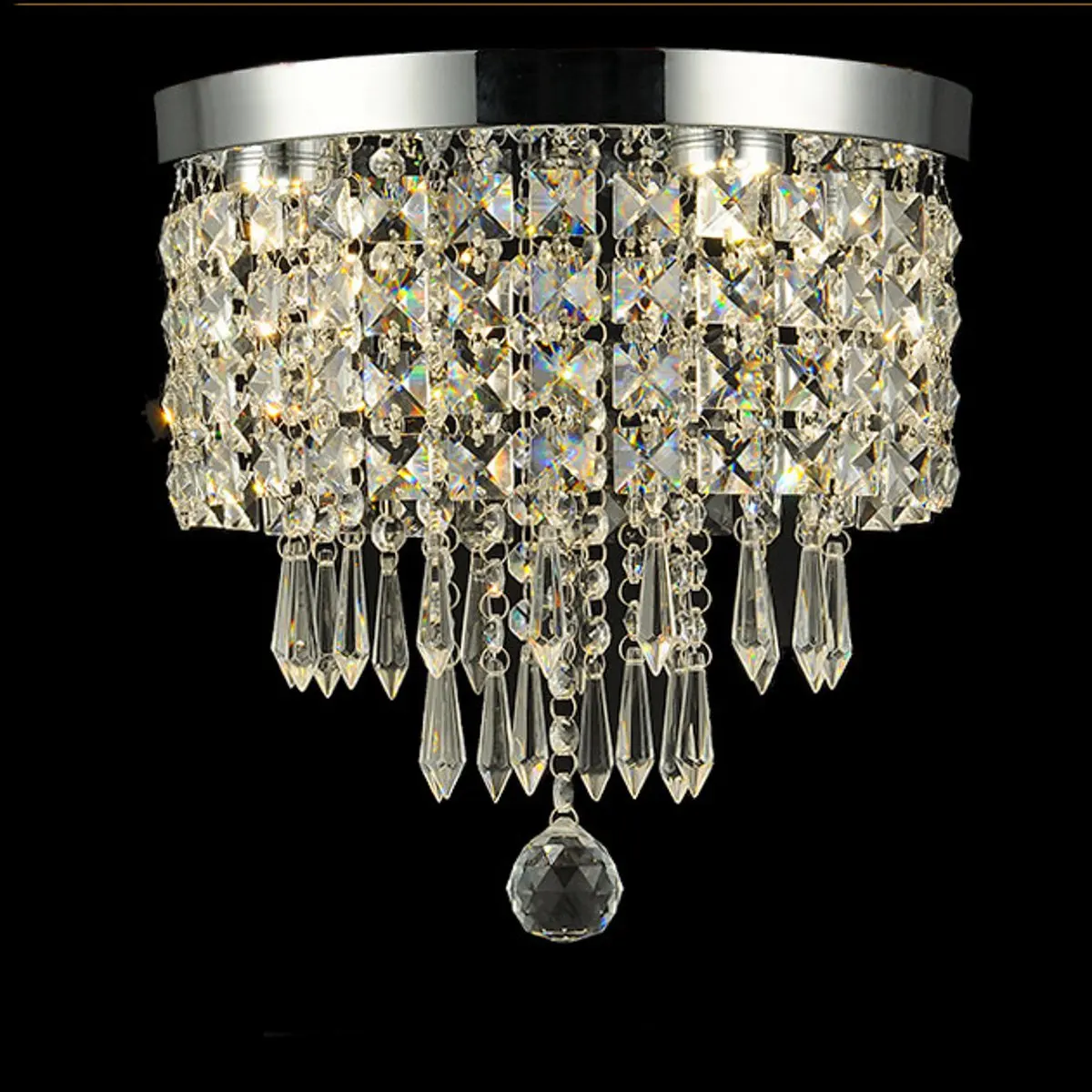 

LED Crystal Ceiling Lights Fixture Lamp Modern Ceiling Lamp Bedroom Dining Room Decoration Indoor Lighting Surface Mounted
