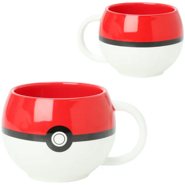 

Free shipping- Pokemon Poke Ball mug Handgrip Ceramic Coffee milk tea Mugs Cup for children gift
