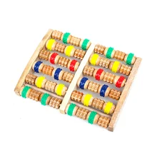 Красочный деревянный роликовый массажер для ног рефлексологический стресс облегчение боли кровообращение продвижение роликовый Уход за ногами