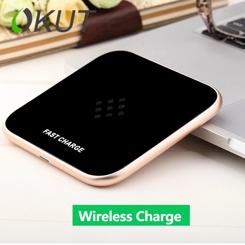 OKUT Qi Wireless Charger,Wireless Charging Charger Adapter