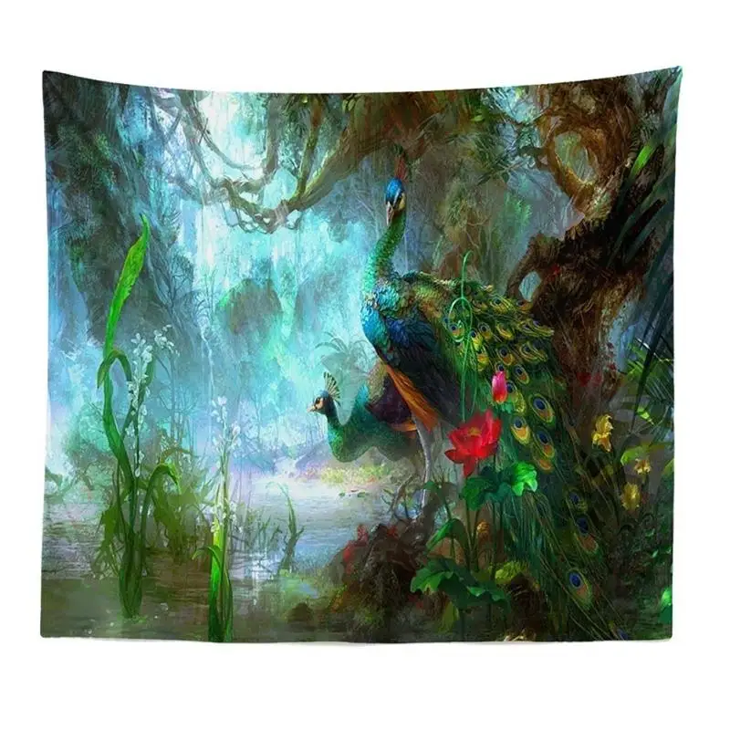 3D Print Tapestry Wall Hanging Wishing Trees Psychedelic Decorative Wall Carpet Bed Sheet Bohemian Hippie Home Decor Couch Throw - Цвет: Style07