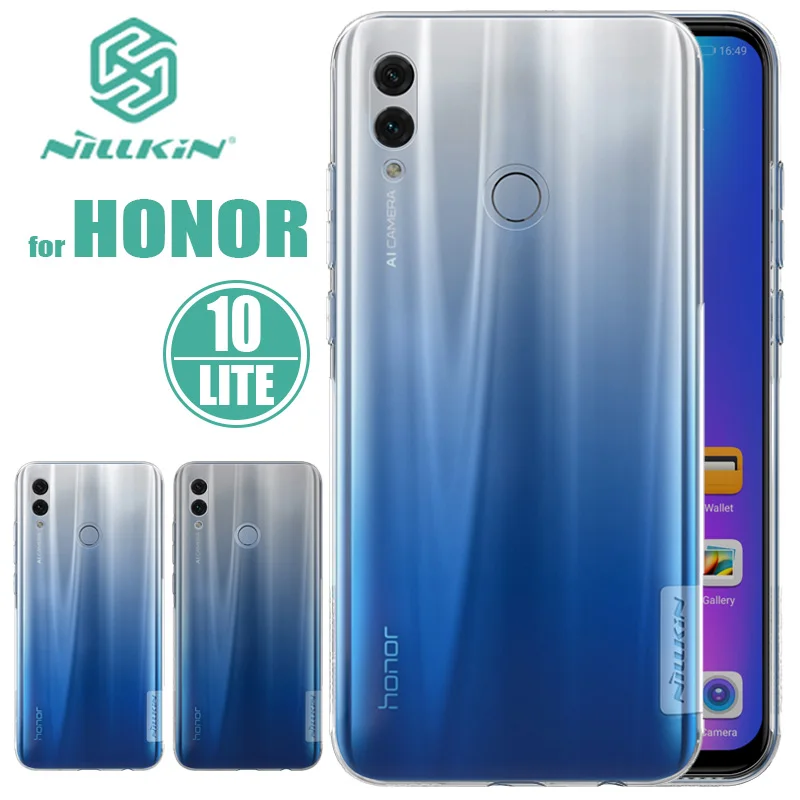 Чехол для Huawei Honor 10 Lite Nillkin силиконовая задняя крышка мягкий прозрачный чехол из