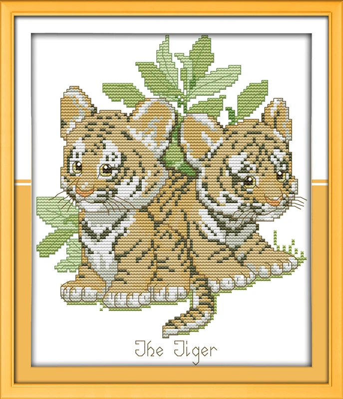 

The tiger, counted printed on fabric DMC 14CT 11CT Cross Stitch kits,embroidery needlework Sets, Home Decor