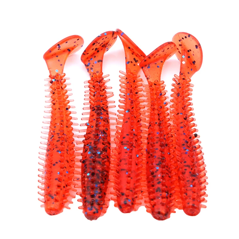 6cm & 9cm T-tail Sea Cucumber single-tail soft-boiled Soft Bait Road Asia Soft Bait Fishing Bait
