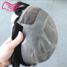 Высокое качество швейцарское кружево спереди с тонким моно мужской парик Versalte бренд, кружево спереди натуральные волосы французское кружево