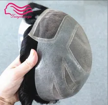 Parte delantera de encaje suizo para hombre, tupé de alta calidad con mono fino, marca Versalte, 100% de encaje frontal, cabello Natural francés, envío gratis