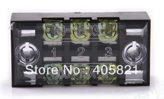 

TB-1503 15A 3 P 600 В Клеммник/соединения терминал/разъем платы/клеммный блок