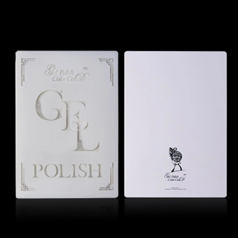 

Professional 72 Colors Acrylic Nail Gel Polish Display Book Color Flow Crystal White Nail Art Display Board Salon Manicure Tools
