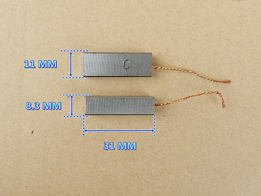 1 пара угольных щеток, пылесос, Угольная щетка 8,3*11*28 мм, детали двигателя, Углеродные щетки, инструменты, аксессуары