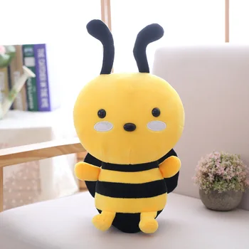 

30/45cm Kawaii Honeybee Plush Toy Cute Bee with Wing Stuffed Baby Dolls Lovely Toys for Children Appease Beautiful Birthday Gift