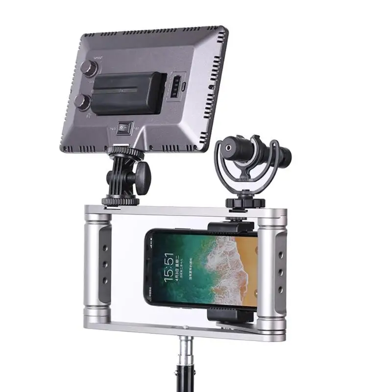 

Aluminium Alloy Handheld Camera Smartphone Gimbal Stabilizer Holder Grip Phone Bracket Mount Holder Adapter Camera Cage