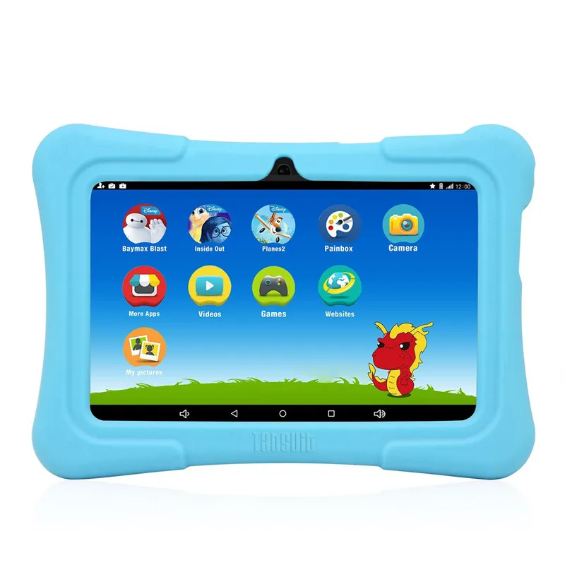 DragonTouch Blue Y88X Plus, 7 дюймов, Детские планшеты, четырехъядерный процессор, Android 8,1+ сумка для планшета+ 3 шт, защита экрана+ клавиатура для детей