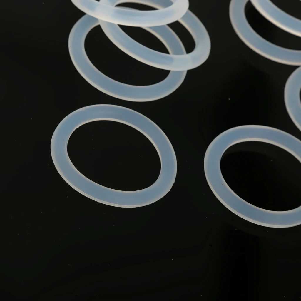 10Pcs/Pack Silicone Baby Pacifier Holder Adapter O Ring Dummy Ring Ring Clear for Child's Comforter Clothing Pacifiers