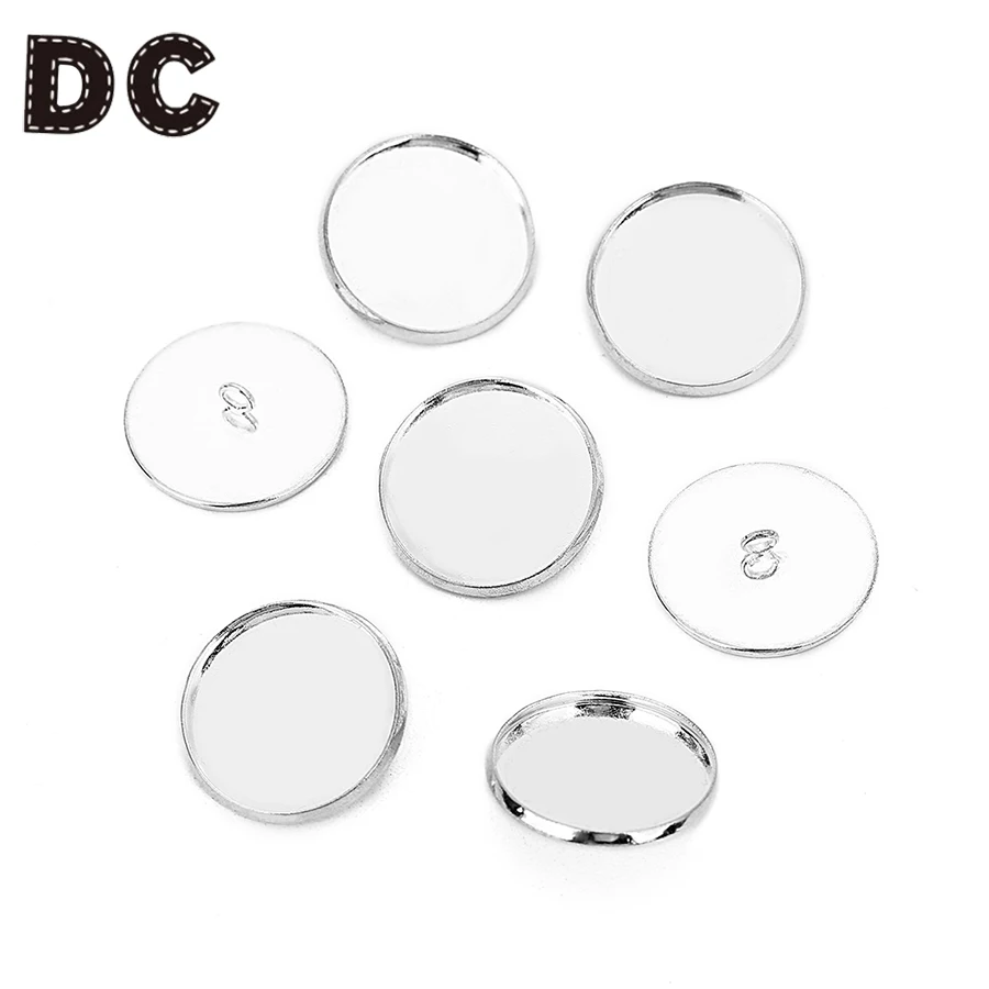 

DC 10pc Copper Luxury Cufflinks High Quality Set Bases Blank Bezel Tray Button Base Fit Glass Cabochon Cameo DIY Craft Findings