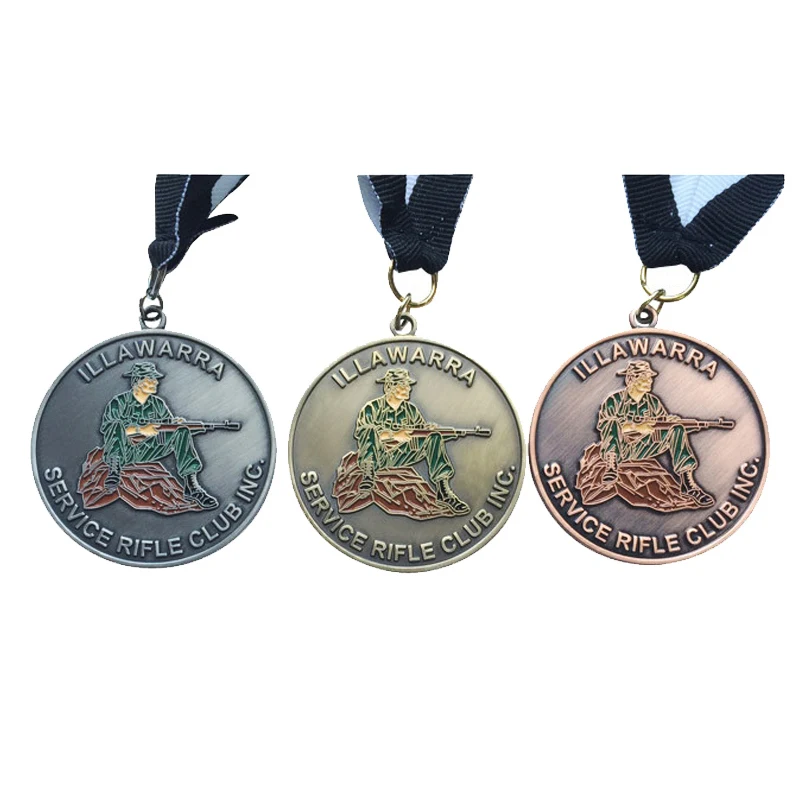 

Plated Technique and Custom Promotion Gift Soft Sport Medals k20034