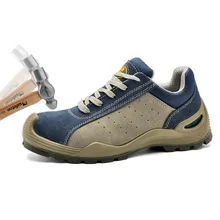 Рабочая обувь со стальным носком спортивная спецобувь мужская летняя антискользящая обувь