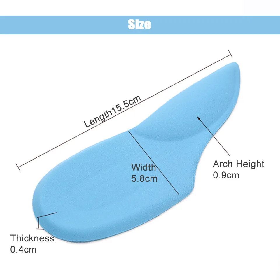 VAIPCOW 3/4 ортопедические арки поддерживает обуви стельки для обувь на высоком каблуке вкладыши гель подставки боли palmilha