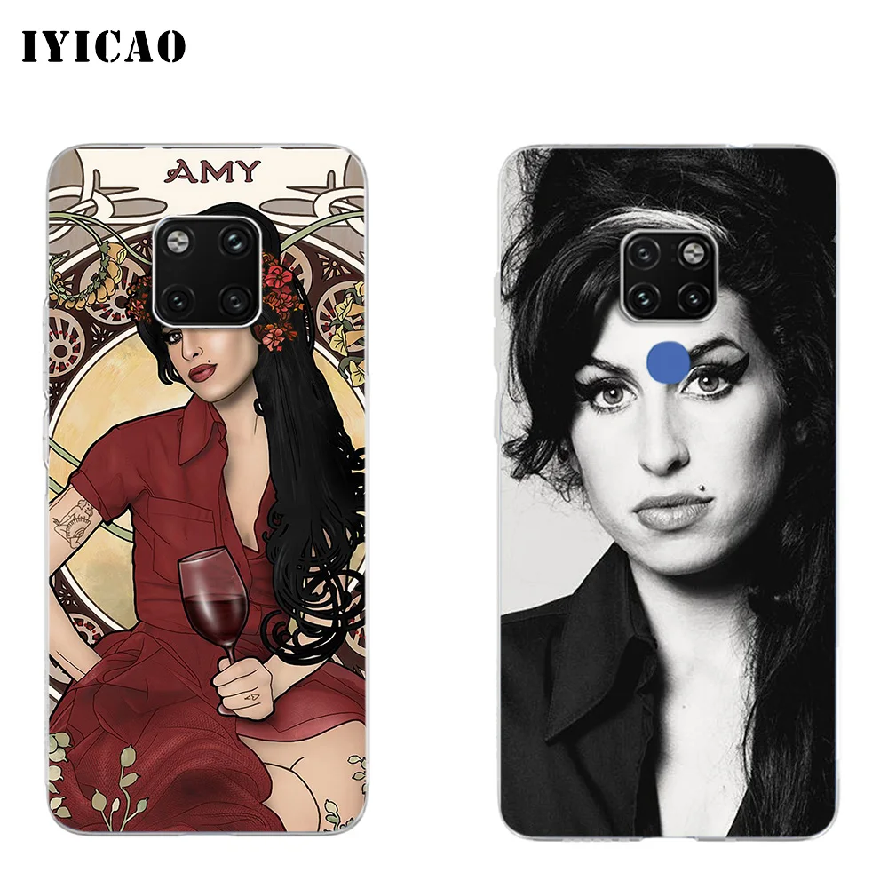 IYICAO Amy Winehouse Мягкий силиконовый чехол для телефона Huawei Mate 10 20 Lite Pro Nova 2 2i 3 3i 4 TPU