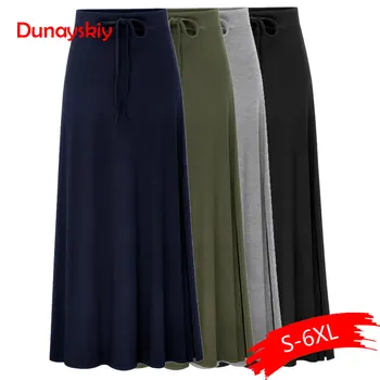 

Plus Size Knitting Skirts 3Xl 4Xl 5Xl Spring Autumn Army Green Lace Up Elastic Waist Sexy Hip Slim Large Size Long Casual Skirts