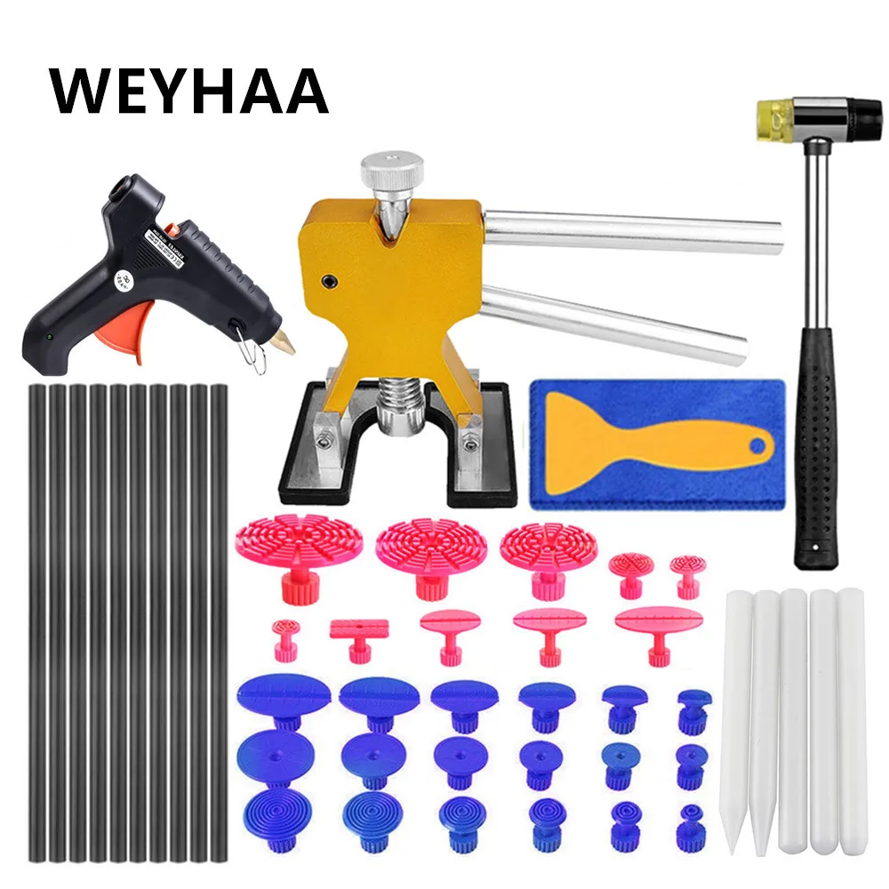 PDR setdent removal car repair tool car dent repair tool set Paintless Repair Tool pdr glue tabs Hot Glue Gun Stick pdr hammer