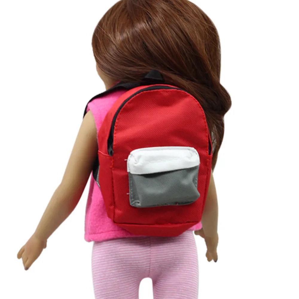 Новая кукла с двойными лямками рюкзак милый мини кукла школьный рюкзак для 18 дюймов моя жизнь наше поколение девочка кукла