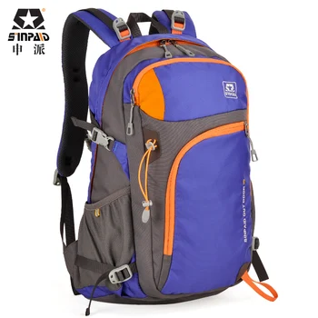 

SINPAID Men Large Capacity Outside Travel Backpack Light Weight Waterproof Riding Bag for Women with Trekking Pole Strap