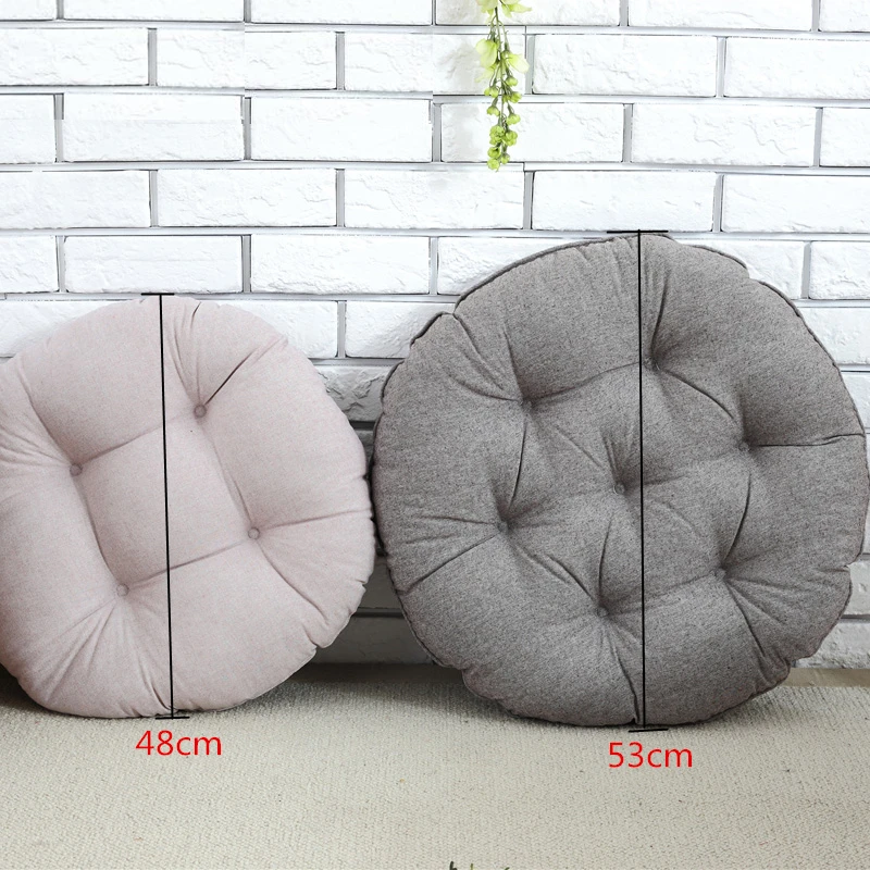 2 размера мягкая хлопковая круглая подушка для стула, декоративная подушка для дома, подушка для дивана, автомобиля, офиса, cojines decorativos para дивана