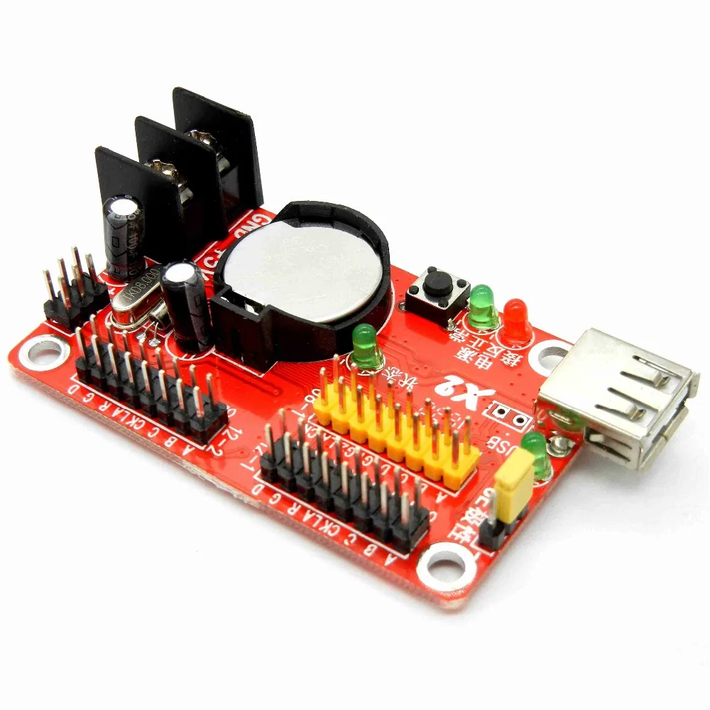 Дисплей Kaler X2 светодиодный контроллер USB 1024*32 пикселей P10 Одноцветный/двухцветный