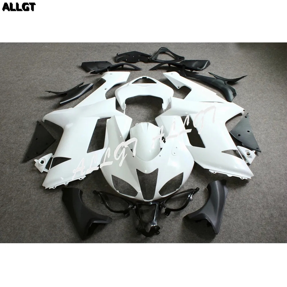 ABS Unpainted Drilled Fairing Kit BodyWork for KAWASAKI NINJA 636 ZX6R 2007 2008Full Fairing