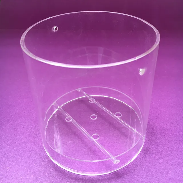 Acrylic Clear Tubes Flower Pots Cylindrical Plexiglass Planter Nursery