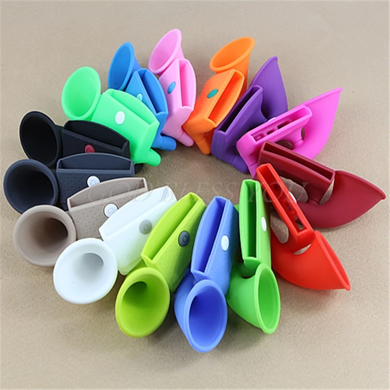 

1PC High Quality Portable Soft Silicone Sound Amplifier Loud-speaker Horn Stand For iPhone 5