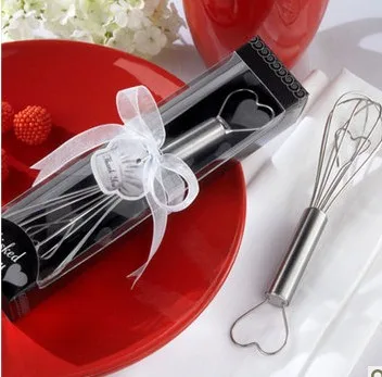 Black Color kitchen whisk wedding favors