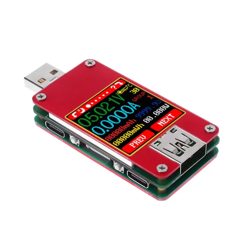 

UT25 USB 2.0 Micro USB Type-C Tester LCD Voltmeter Ammeter Voltage Current Meter XJ