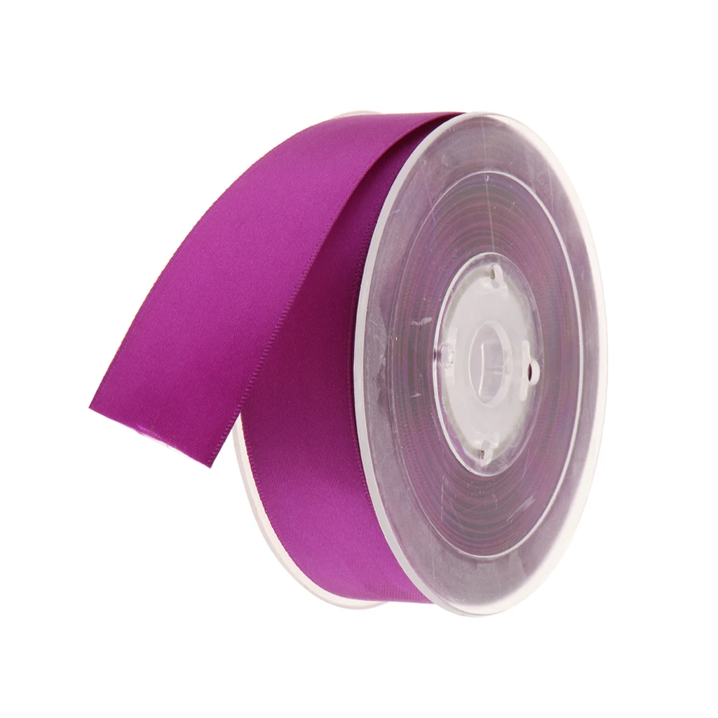 20 Meters Double Sided Polyester Satin Ribbon for Wedding Party Gift Wrapping Craft 25mm 