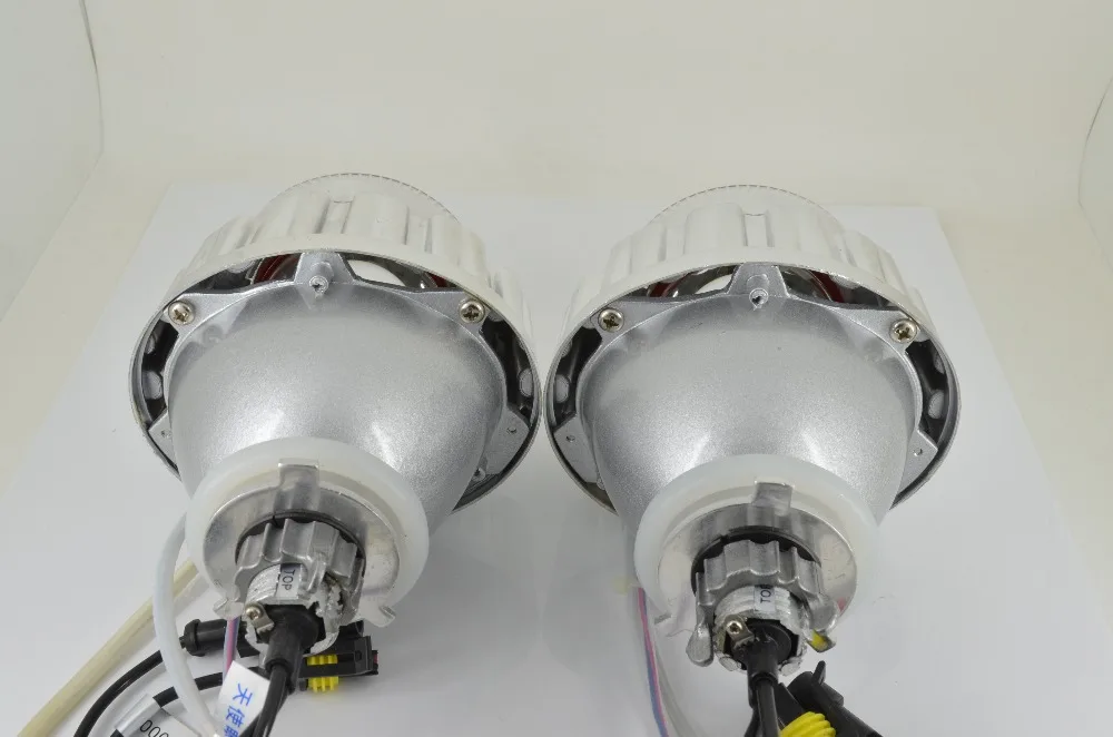 RACBOX 35 Вт 2 8 дюйма HID линзы проектора Bi Xenon светильник LHD H1 H4 H7 6000K Белый CCFL ангельские